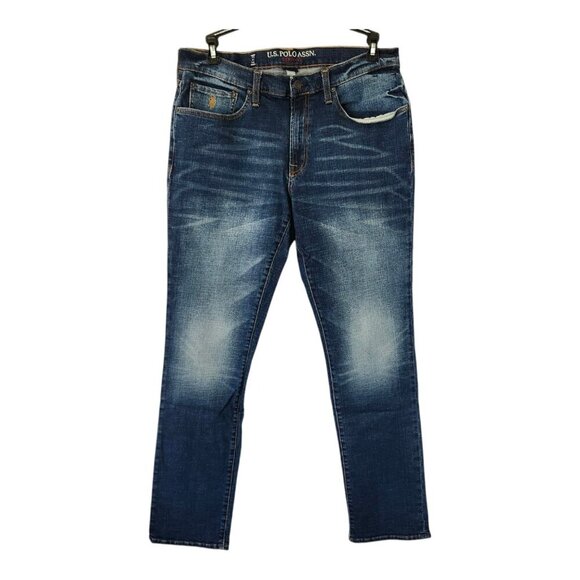U.S. POLO ASSN Straight Activate Stretch Jeans‎ Mens 36x34 5 Pocket - Picture 1 of 11